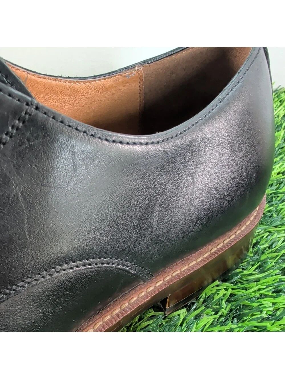BLAKE MCKAY T9 BLACK LEATHER CAP TOE OXFORD SHOES MEN'S SIZE 11 LACE UP